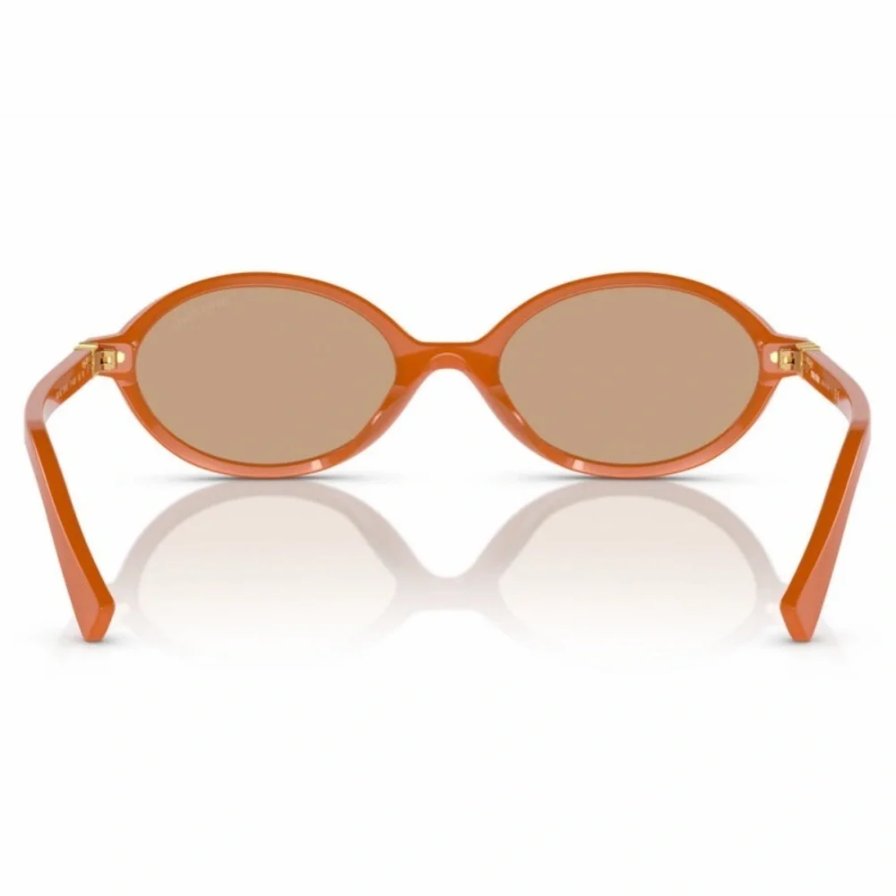 NWT Miu Miu oval orange sunglasses - Picture 4 of 8